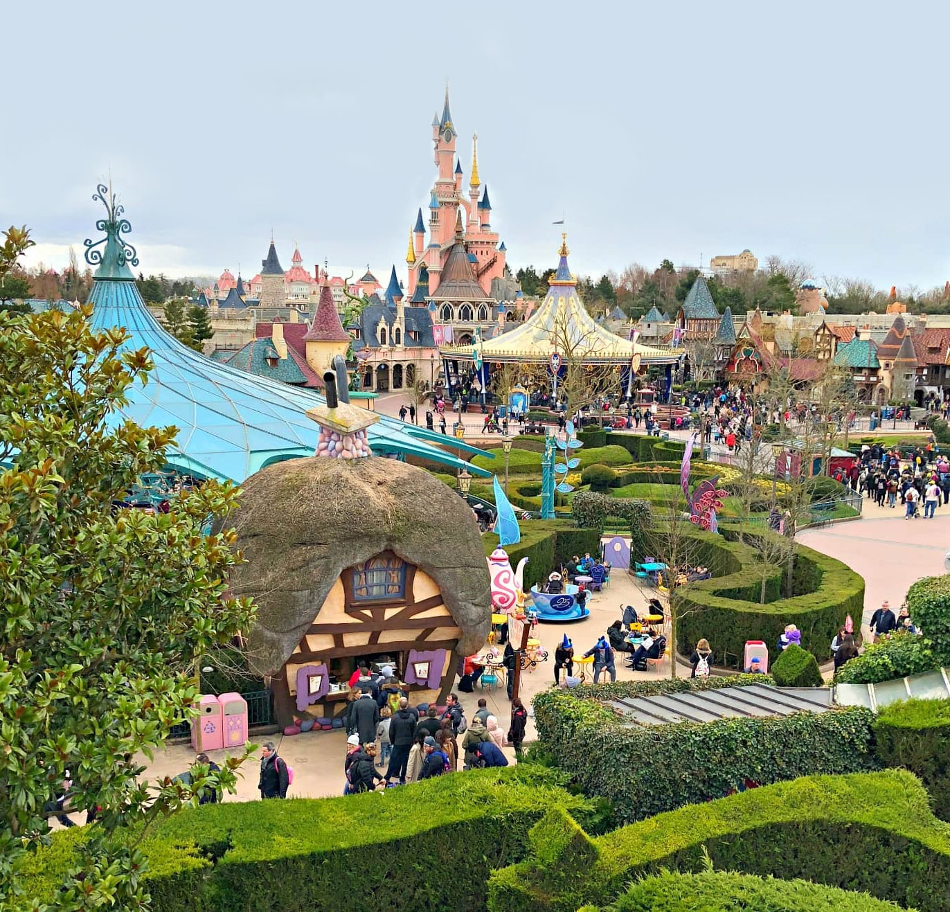 Fantasyland depuis le labyrinthe