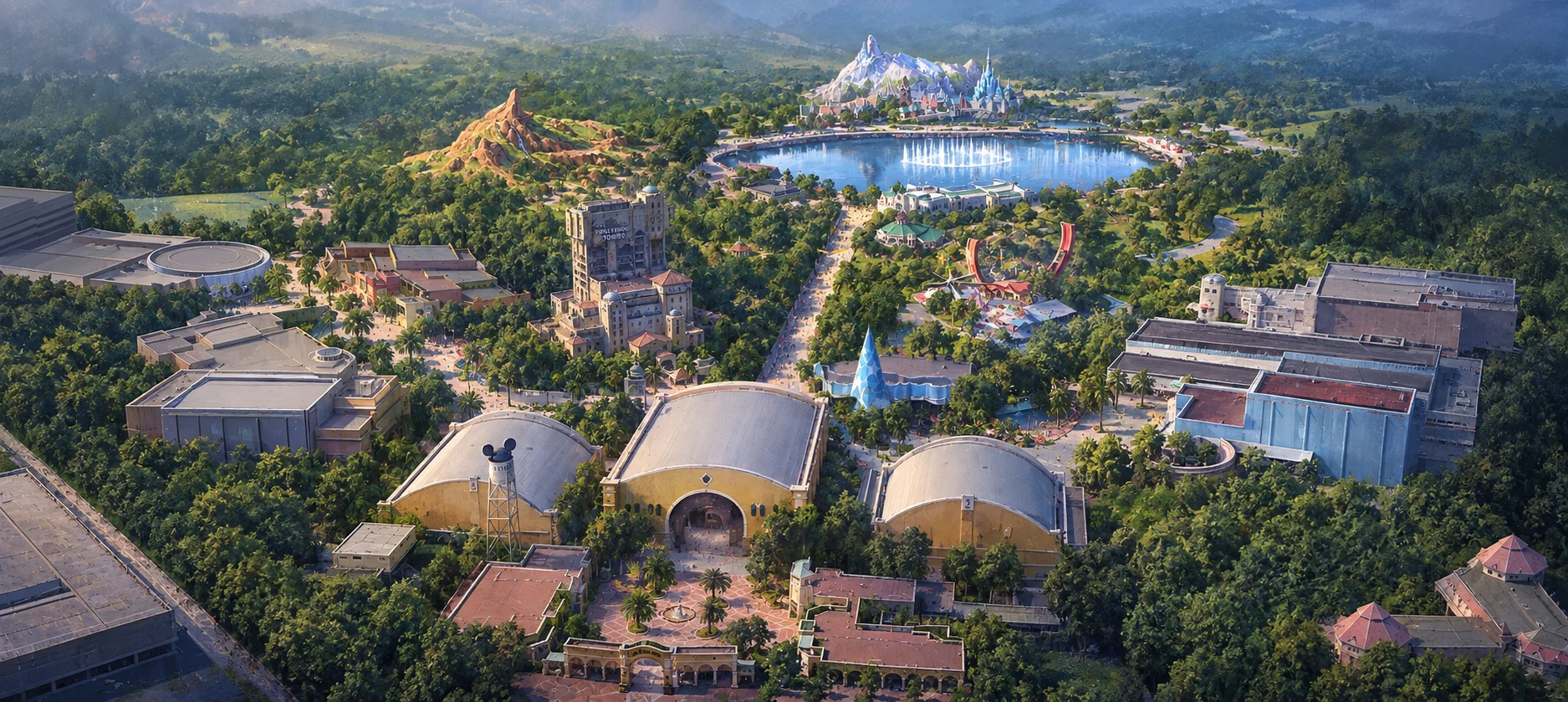 futur du parc Adventure World simulation IA