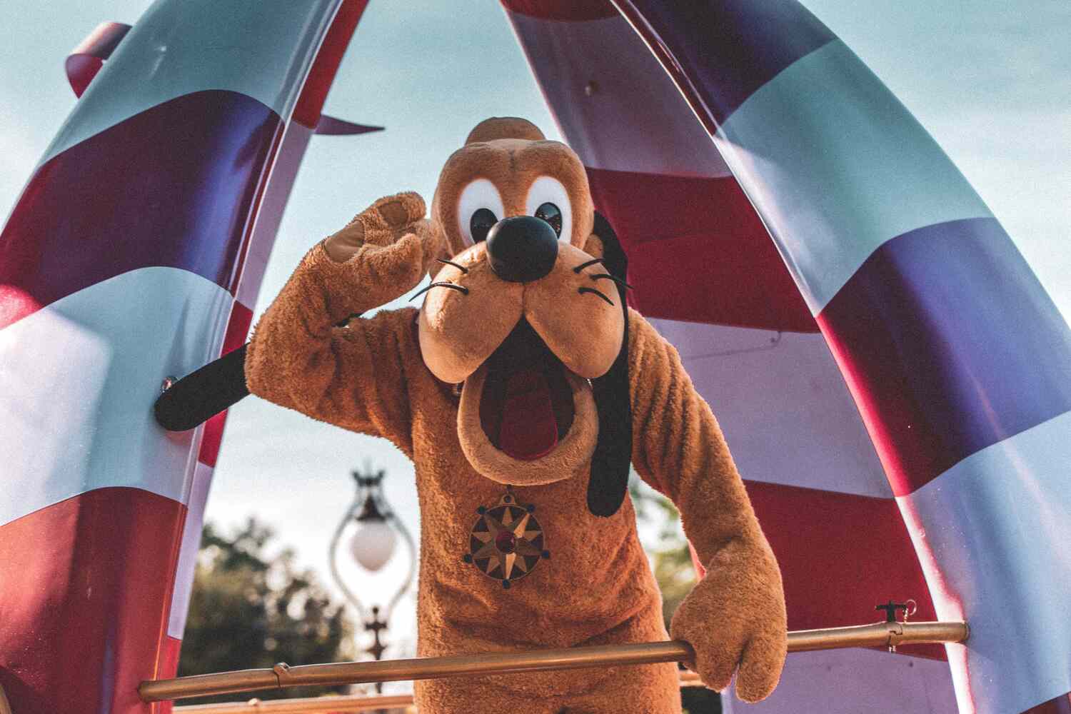 dingo à la parade noel de disney
